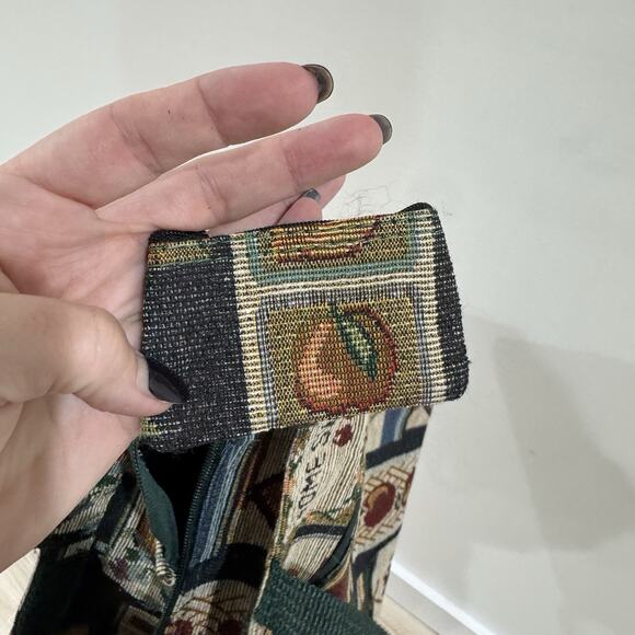 Vintage Home Sweet Home Needle Point Tapestry Should Bag With Mini Coin Purse - Picture 5 of 7